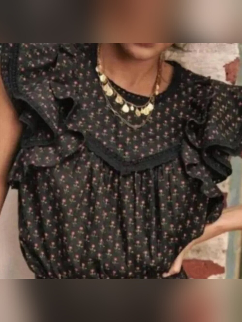 Blouse Florencina (Mini Indian Flower)